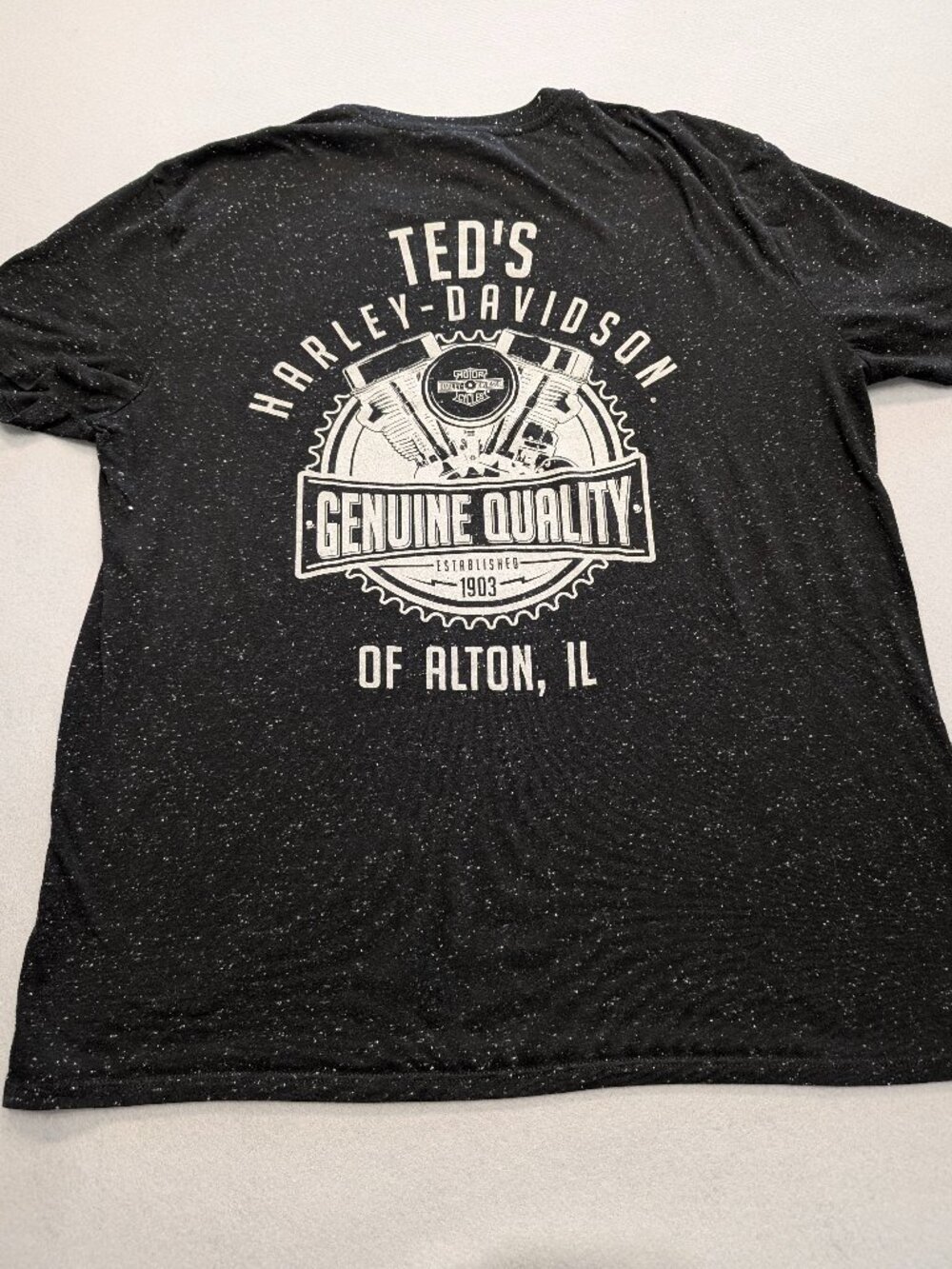 Harley-Davidson Ted's Alton IL Graphic Tee Approx XL